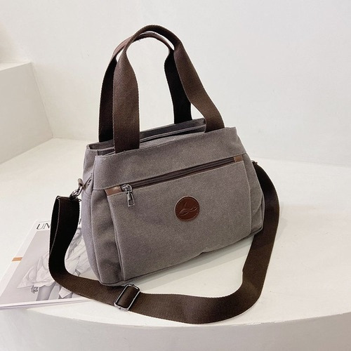 Bolso De Lona De Gran Capacidad For Mujer De Moda Urbana