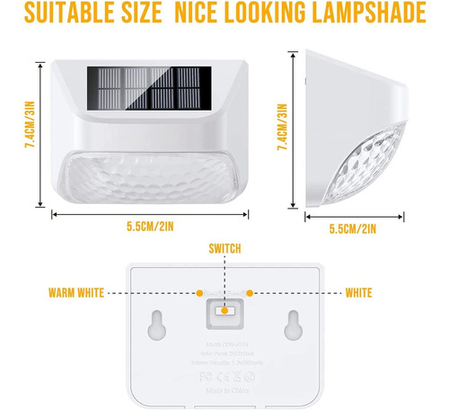 Aegislogic Luces Solares De Cubierta Al Aire Libre 2 Pack Le