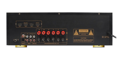 Imagen 3 de 10 de Hypersound Av-6188 Amplificador Receiver 5.2 Home-theater