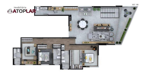 Imagem 19 de 30 de Cobertura À Venda, 239 M² Por R$ 3.486.086,83 - Centro - Itajaí/sc - Co0115