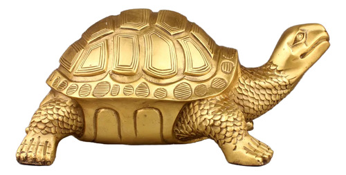 Estatua De Latón De Tortuga Afortunada De Feng Shui