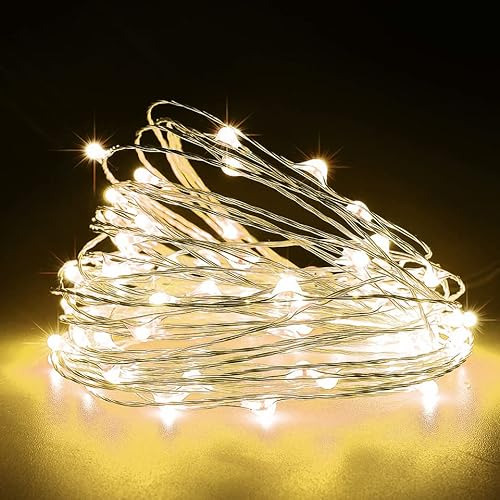 Cadena De Luces De Hadas Usb De 16 Pies 50 Led Alimenta...