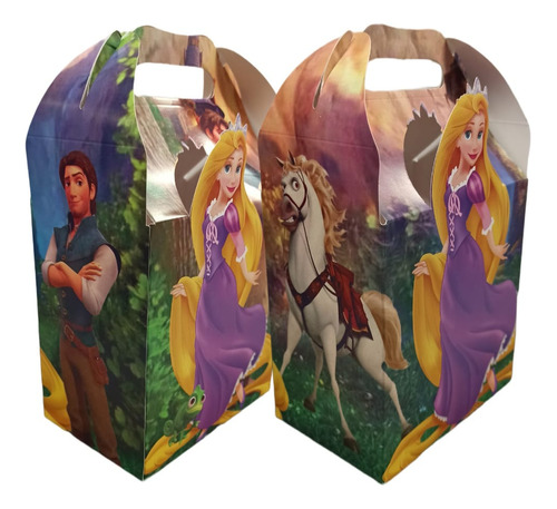 Rapunzel Cajas Dulceras Tridimensionales 3d 20 Niñas 