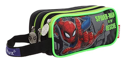 Lapicera Doble Ruz Spiderman Hombre Araña 174523 Rescue Color Negro