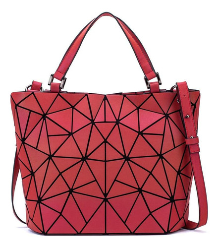 Bolsos De Mujer Bolso Luminoso Geométrico Pu Cuero Shard Lat