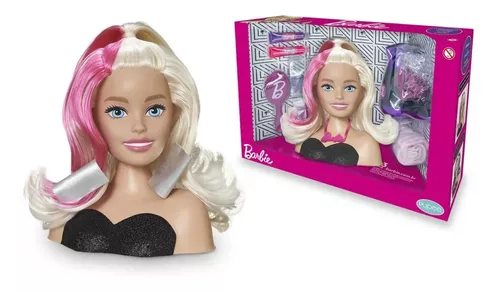 Boneca Barbie Busto Maquiagem e Cabelo Pupee 1282 – Starhouse Mega Store