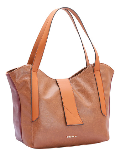 Bolsa Chenson Tote Ombro Feminina 84104 Média Cor Café