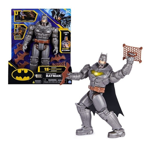 Muñeco De Batman Dc Con Luces Y Sonidos 29cm         