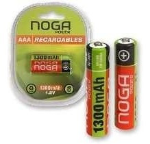 Imagen 2 de 2 de Pilas Triple Aaa Recargables 1100 Mah - Noganet X 2 Unidades