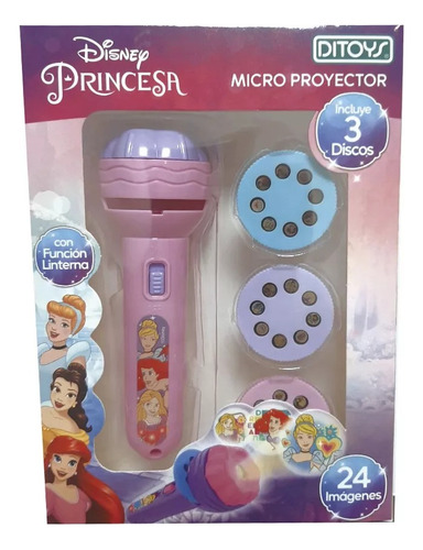 Princess Linterna Micro Proyector Princesa Disney Ditoys