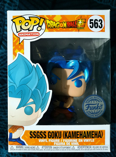 Funko Pop Goku Super Saiyan Blue 563 - Dragon Ball Kamehame (Usado)