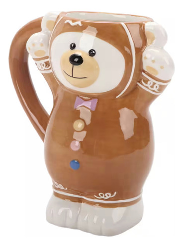 Taza Bolo Marrón Claro Oso De Jengibre (Usado)