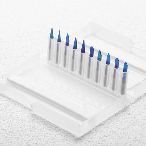 Kit De 10 Brocas Cnc Router Bits Con Ángulos De 10 A 90 Grad