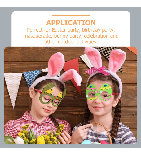 Party Decoration Glasses Rabbit 8 Pcs