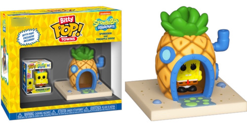 Funko Bitty Pop Ciudad De Bob Esponja Y Gary Casa Piña