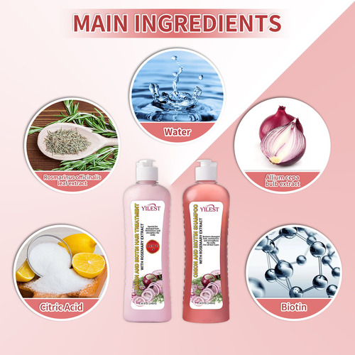 Champú Nutritivo Para Raíces Capilares Con Biotina Y Cebolla