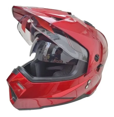Casco cross abatible sale