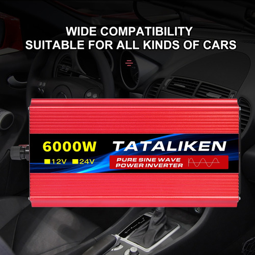 Inversor De Corriente 12v A 110v 6000w Onda Sinusoidal Pura