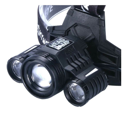 Lt507/linterna  De Cabeza 5000lumens 3led Recargable