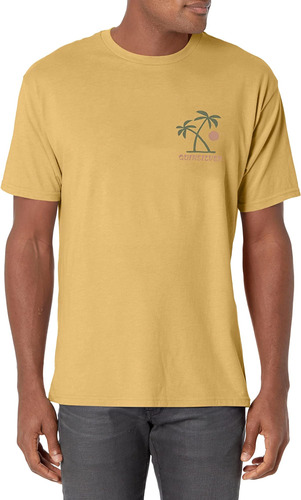 Quiksilver Camiseta Sunset Rituals Para Hombre, Amarillo Yem