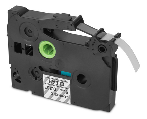Cinta Etiquedora Qian, 6 Piezas, Compatible Con Brother P-touch, 9mm 0.375 Pulgadas, Negro/transparente, Largo 8m, Qze-121