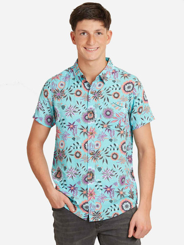Camisa Mc 5c911 Juvenil Hombre Multicolor Maui And Sons