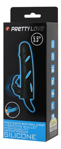 Anel vibratório de coelho com capa de silicone para pênis 14x3,5