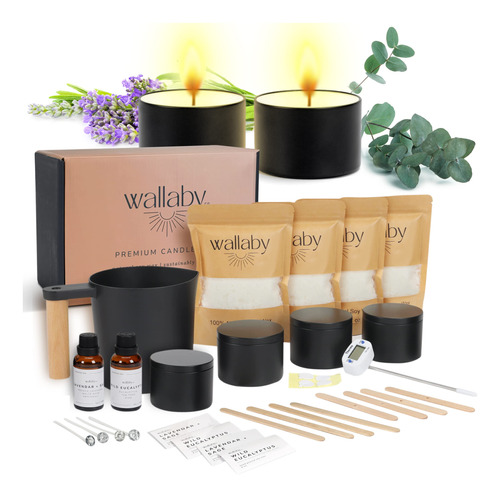 Kit Moderno De Lujo Para Hacer Velas Con Cera De Soja 100%