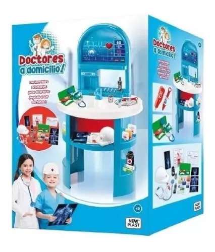 Juego Infantil Doctor A Domicilio New Plast Con Accesorios 