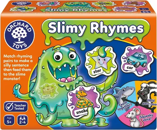 Orchard Toys Slimy Rhymes – Juego De Rimas Para Niños De 5 Años, Divertido Y Educativo