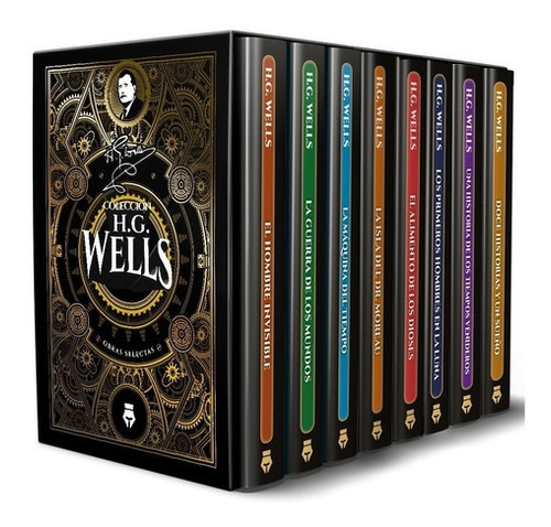 Coleccion H G Wells Obras Selectas - Estuche Con 8 Libros