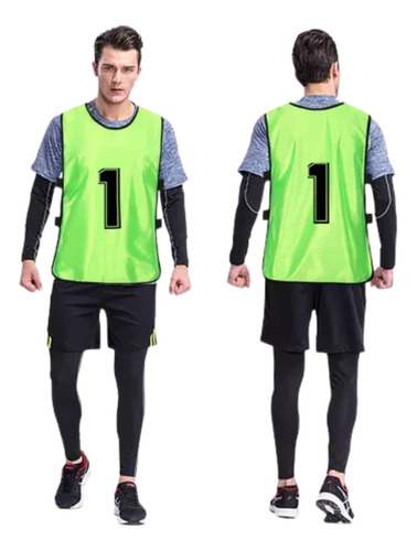 Pack 10 Petos Deportivos Numéricos Adultos Xl Chalecos