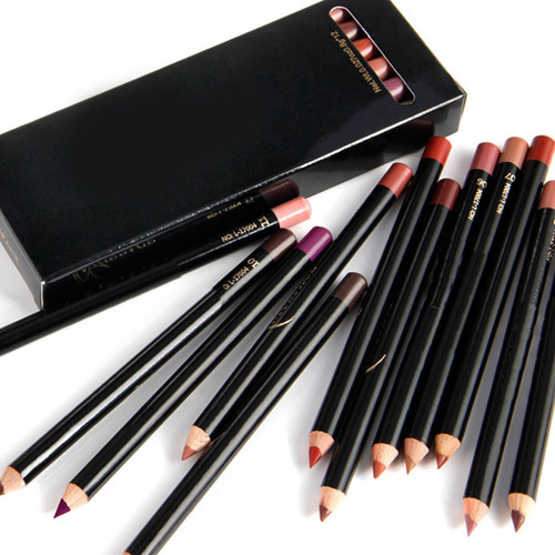 12 Uds Lápiz Labial De Maquillaje Cremoso De Larga Duración