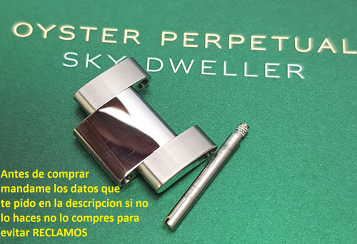 Original Eslabon De Reloj Rolex Sky Dweller 17mm Caballero