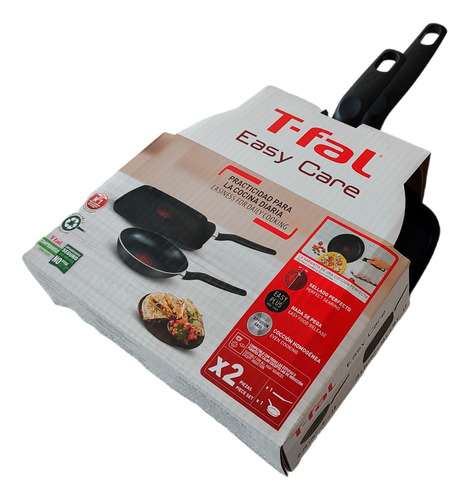 Juego 2 Sarten T-fal Tefal Cuadrado 26cm Redondo 20cm Nuevo