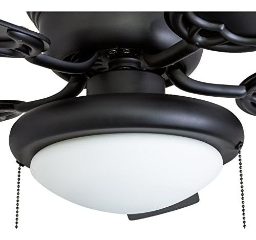 Ventilador De Techo West Hill Portage Bay Hugger 52 Negro Ma