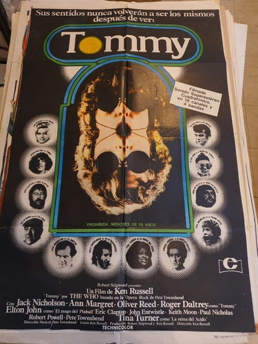 1 Afiche De Cine Original - Lote De 1-765-tommy