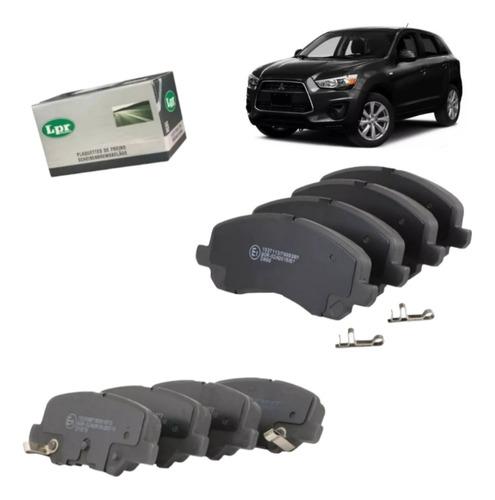 Kit Pastillas Freno Para Mitsubishi Outlander Del. Y Tras.