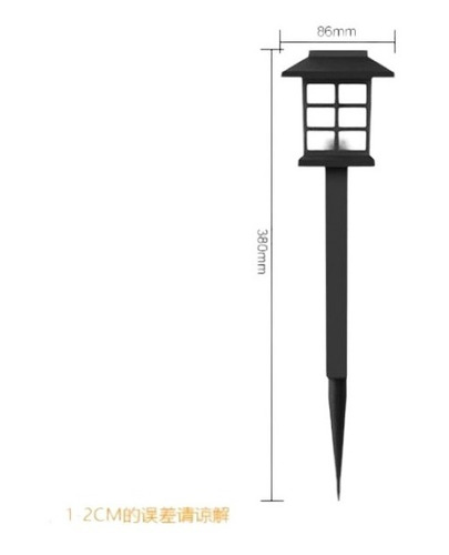 6 Lampara Solar Jardín Luz Decorativa