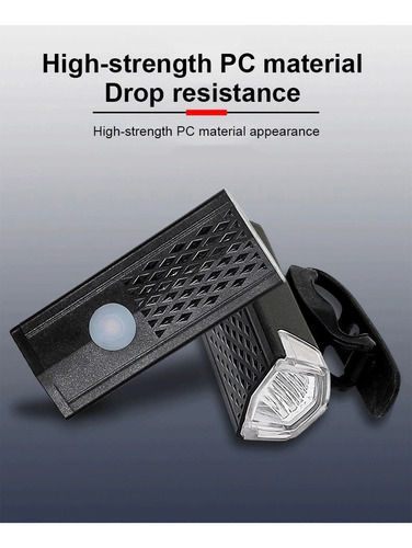 Imagen 3 de 9 de Luz Led Frontal Para Bicicleta Recargable Por Usb Brillante