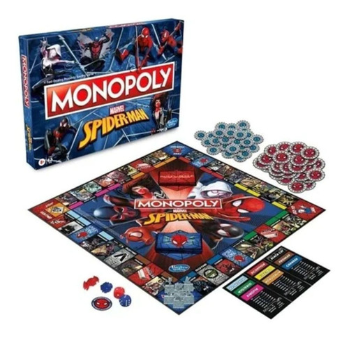 Juego De Mesa Monopoly Spiderman Marvel Original Hasbro