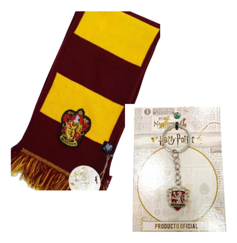 Bufanda Mas Llavero Harry Potter Combo Gryffindor Oficial Combo Bufanda Mas Llavero Gryffindor