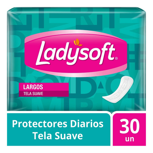 Protector Diario Ladysoft Largos Tela Suave 30 Un