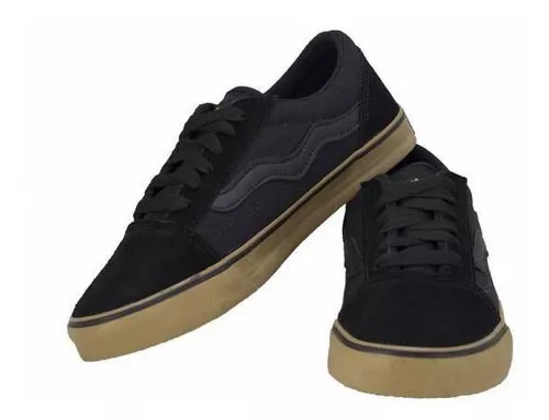 Tênis Mad Rats Old School Skate Preto Crepe