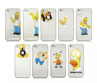 Funda Homero Simpson Para Phone 5 5s 6 6s Plus 7 Plus 8 X