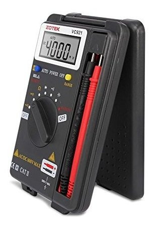 Multimetro Digital Zotek 56451238194 Tensión Máxima 600 V