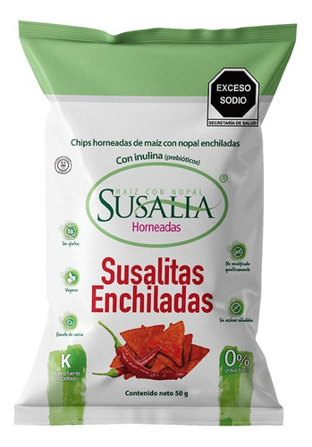 Tostadas De Maíz Con Nopal Enchiladas Susalitas Susalia 50 G
