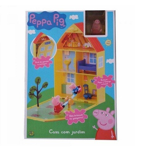 Peppa Pig Casa Com Jardim Dtc 4206