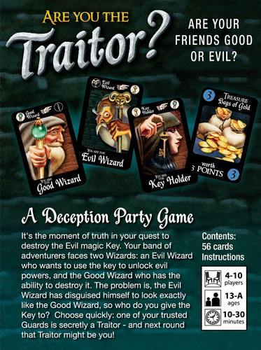Looney Labs ¿eres El Traidor? Juego De Cartas - Diversión De