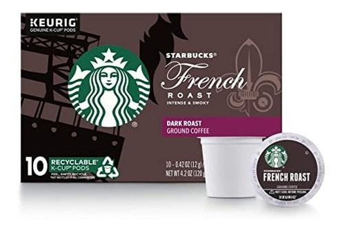 Copa Starbucks French Roast Coffee Individual, 10 Ct